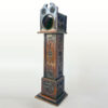Antique Pocket Watch Wooden Stand In Form Of A Grandfather Clock 19th