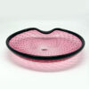 Archimede Suguso Murano Pink and Black Bullicante Bowl C1950