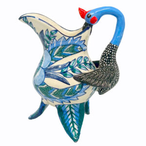 Ardmore Hand Painted Bird Jug Fudni 2007