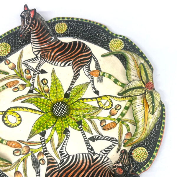 Ardmore Hand Painted Zebra Bowl Lovemore 2012