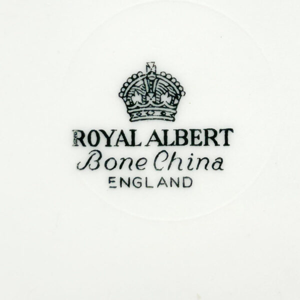Rare Royal Albert Matt Black With Gold Detail Tea Large Cake Plate