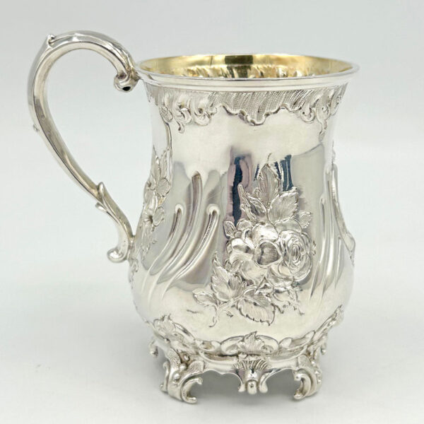 Hallmarked Silver Christening Boxed Set  Martin Hall  Sheffield 1879