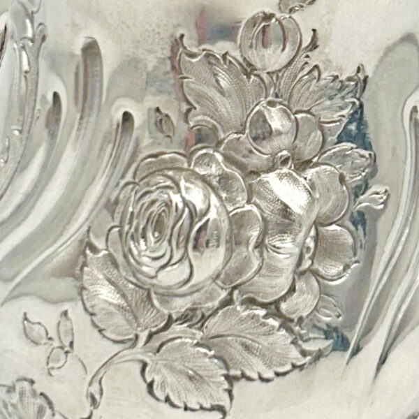 Hallmarked Silver Christening Boxed Set  Martin Hall  Sheffield 1879