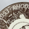 Royal Doulton Rhodes Plate Centenary Brown Colourway D6381