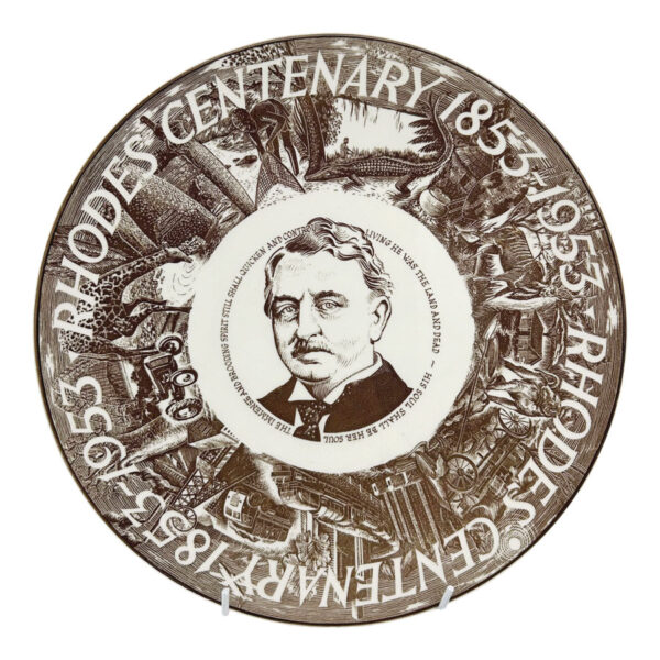Royal Doulton Rhodes Plate Centenary Brown Colourway D6381