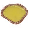 Kalahari Pottery Bowl Mustard With Dotted Border