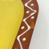 Kalahari Pottery Bowl Mustard With Dotted Border