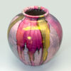 Mid Century Italian Polychrome Enamel Vase By Claudio Pulli C1970