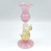 Murano Pink Venetian Salviati Swan Candleholder C1920
