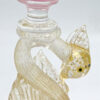 Murano Pink Venetian Salviati Swan Candleholder C1920