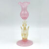 Murano Pink Venetian Salviati Swan Candleholder C1920