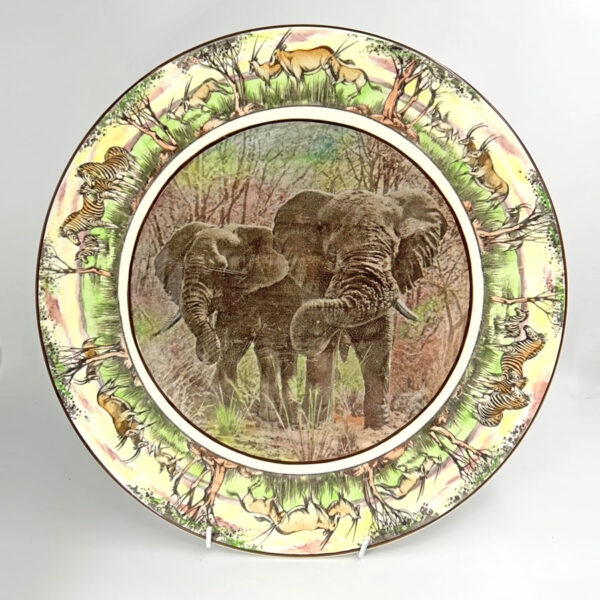 Royal Doulton African Game Reserve Elephants Charger Kruger Park