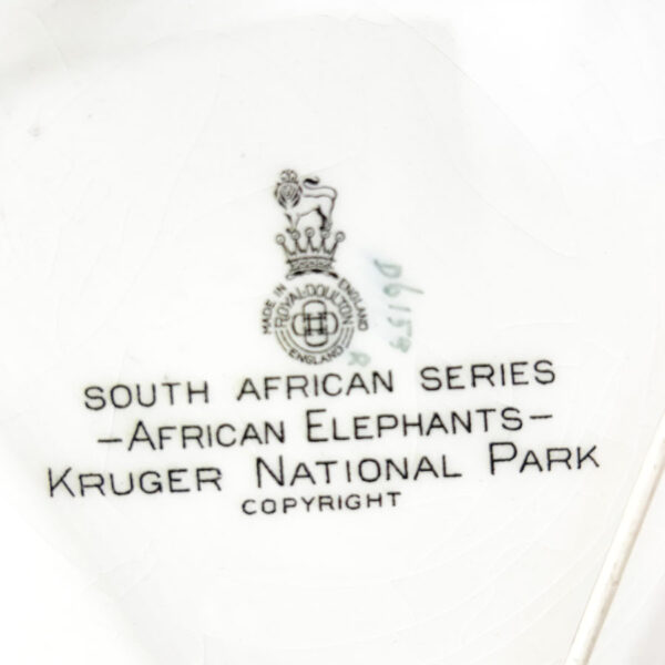 Royal Doulton African Game Reserve Elephants Charger Kruger Park
