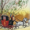 Royal Doulton Old Coaching Art Nouveau Vase 3804