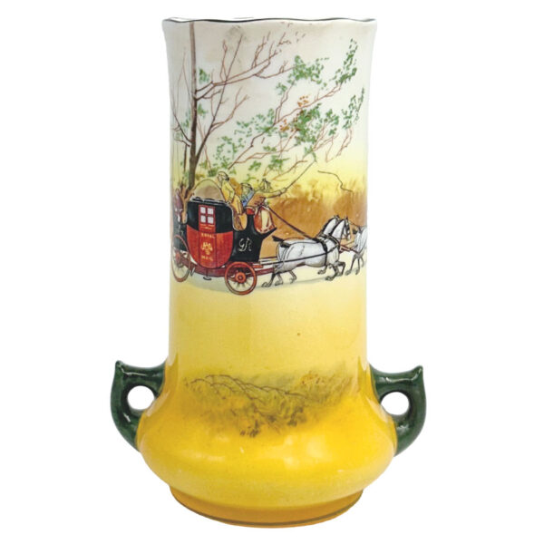 Royal Doulton Old Coaching Art Nouveau Vase 3804