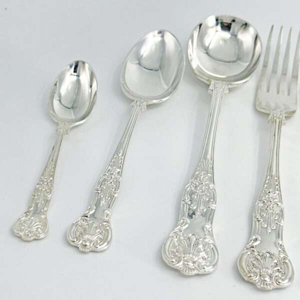 Silver Plated Cooper Brothers Kings Pattern Canteen of Cuttlery 139 Piece
