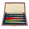 Sterling Silver Boxed Poker Pencil Set C1940