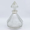 Victorian Etched Crystal Decanter Sterling Silver Collar