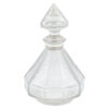 Victorian Etched Crystal Decanter Sterling Silver Collar