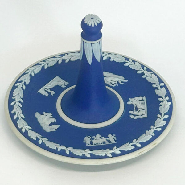 Wedgwood Dark Blue Jasperware Ring Holder