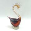 Murano Amber Glass Swan 20th