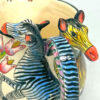 Ardmore Hand Painted Zebra Jug Kenneth and Sabelo 2008
