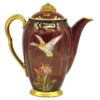 Carlton Ware Chinoiserie Rouge Royale Mallard Coffee Pot