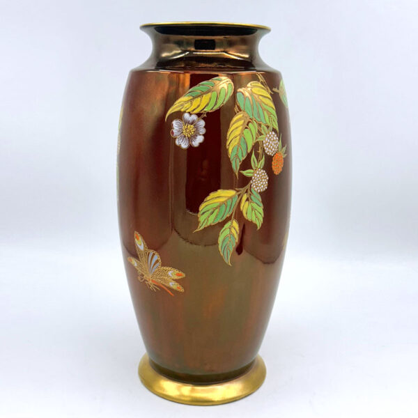 Carlton Ware Chinoiserie Rouge Royale Spiderweb Large Vase