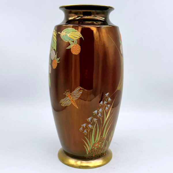 Carlton Ware Chinoiserie Rouge Royale Spiderweb Large Vase