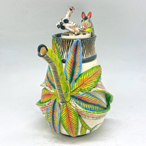 Ardmore Hand Painted Zebra Coffee Pot Mthengen 2008