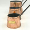 Copper Set Of Three Cider Measures 20th