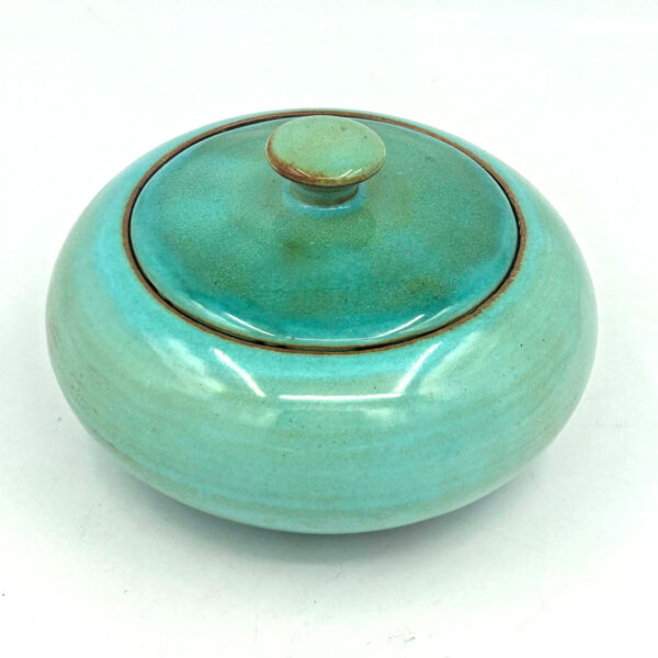 Linnware-green-glaze-bowl-and-cover-2 Linnware Green Glaze Bowl and Cover