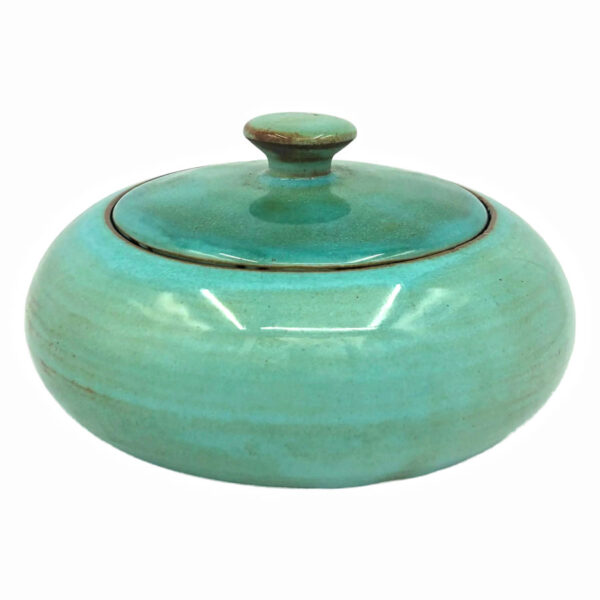 Linnware-green-glaze-bowl-and-cover Linnware Green Glaze Bowl and Cover