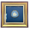 Wedgwood Blue Jasperware Maiden And Cherub  Powder Compact Framed