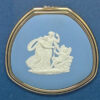 Wedgwood Blue Jasperware Maiden And Cherub  Powder Compact Framed
