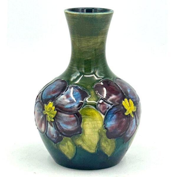 Moorcroft Clematis Green Ground Vase  C1938