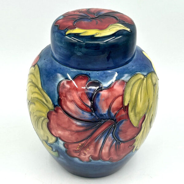 Moorcroft Hibiscus Pattern Ginger Jar And Cover C1970