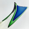 Murano Large Fish Clear Glass With Blue and Green 20th