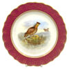 Royal-Worcester-pheasant-cabinet-plate Royal Worcester Pheasant Hand Painted Cabinet Plate C1888