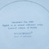 Wedgwood Jasperware Limited Edition Valentines Plate 1989