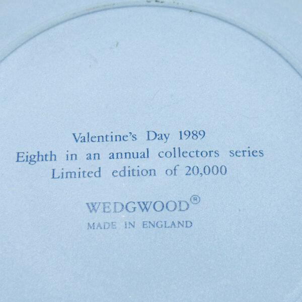 Wedgwood Jasperware Limited Edition Valentines Plate 1989