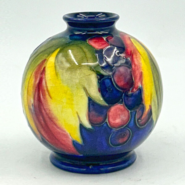 William Moorcroft Leaf and Berry Bulbous Vase C1935