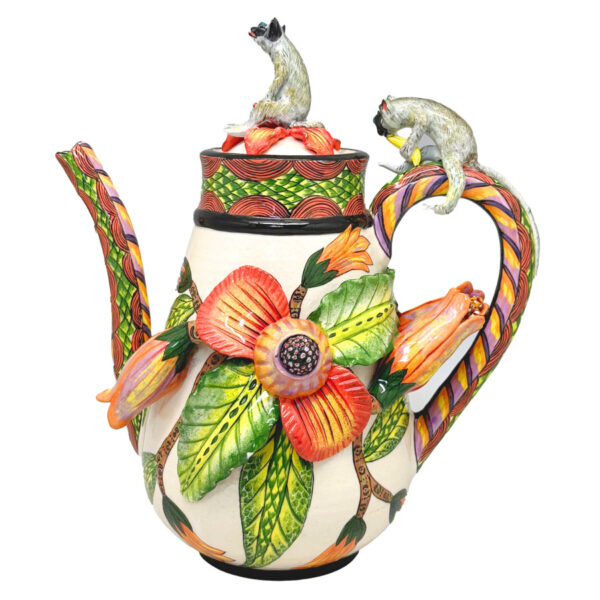 Ardmore Hand Painted Monkey Coffee Pot Lovemore 2008
