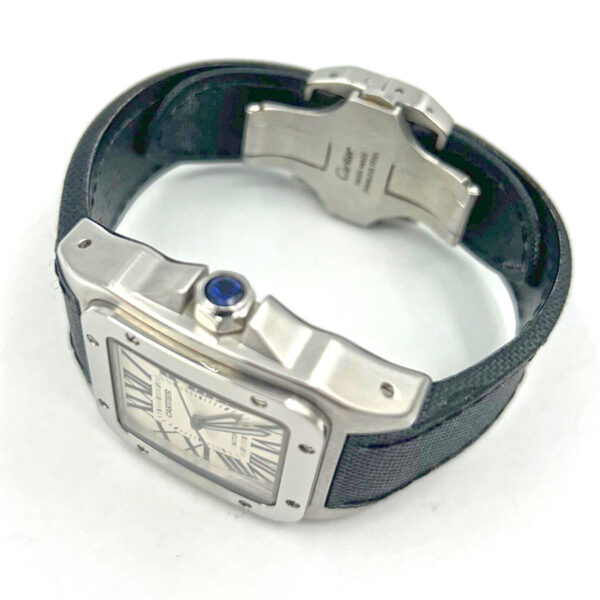 Cartier Santos 100 XL Watch Sapphire Dial Automatic