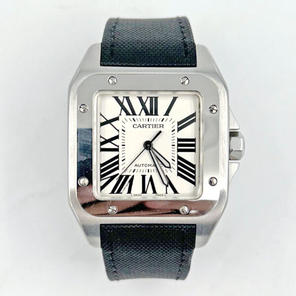 Cartier Santos 100 XL Watch Sapphire Dial Automatic