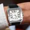 Cartier Santos 100 XL Watch Sapphire Dial Automatic