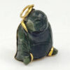 Chinese 14Ct Gold Jade Buddha Charm Pendant