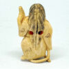 Japanese Netsuke With Changing Face  Signed 19th