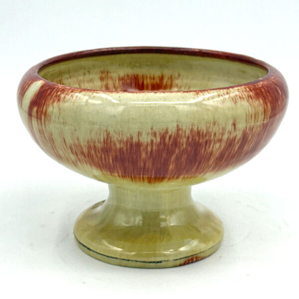 Linnware-Pedestal-Vase-Straw-Brown-Glaze-1 Linnware Pedestal Vase Straw Brown Glaze