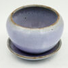 Linnware Pottery Pot Plant Holder Purple Glaze